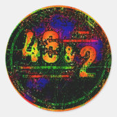 46 & 2 RONDE STICKER (Voorkant)