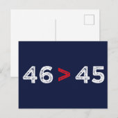 46 > 45 - Trump Lost Biden Won I Briefkaart (Voorkant / Achterkant)