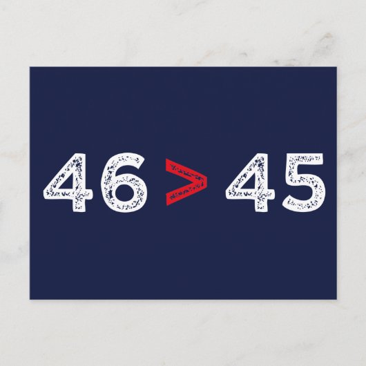 46 > 45 - Trump Lost Biden Won I Briefkaart (Voorkant)