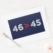 46 > 45 - Trump Lost Biden Won I Rechthoekige Sticker (Envelop)