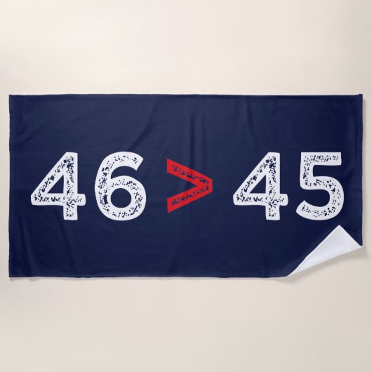 46 > 45 - Trump Lost Biden Won I Strandlaken (Voorkant)