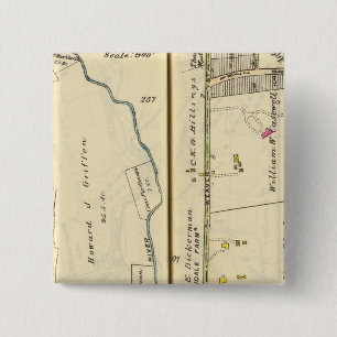 46-47 White Plains, Scarsdale Vierkante Button 5,1 Cm
