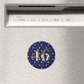 "46" Biden President, Biden Harris 2020 Gold Blue Magneet (Insitu (Vaatwasser))