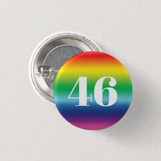 "46" Biden President, Biden Harris 2020 lgbtq lgbt Ronde Button 3,2 Cm (Voorkant /achterkant)