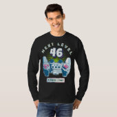 46 Birthday Gamer Next Level 46-gamingcontroller T-shirt (Voorkant volledig)