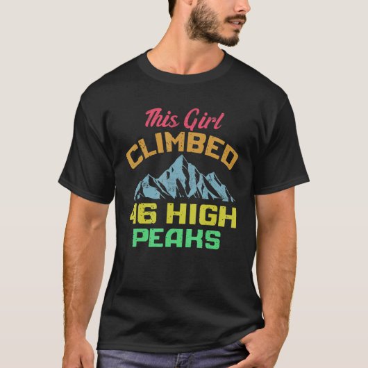 46 Camping Hiking in het Adirondack Mountain High  T-shirt (Voorkant)