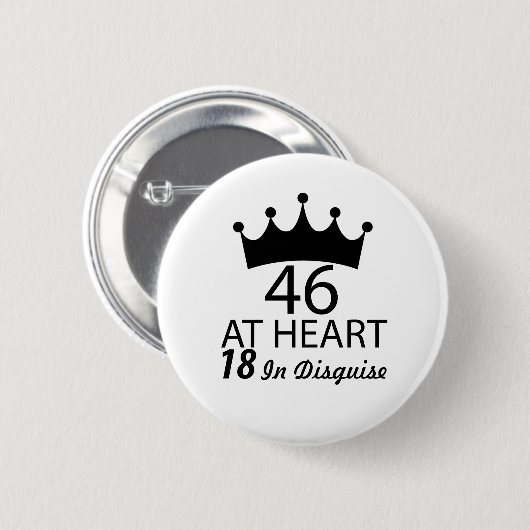 46 hartslag ronde button 5,7 cm (Voorkant /achterkant)