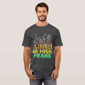 46 Hoge pieken in het Adirondack-gebergte T-shirt (Voorkant volledig)