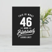 46 jaar - 46e verjaardag Funny Gift Bedankkaart (Staand voorkant)