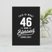 46 jaar - 46e verjaardag Funny Gift Kaart (Staand voorkant)