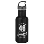 46 jaar - 46e verjaardag Funny Gift Waterfles (Voorkant)