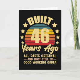 46 jaar geleden Alle onderdelen origineel 46e verj Kaart