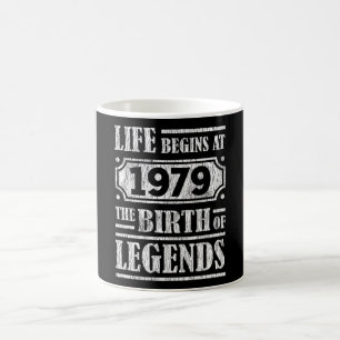 46 jaar oud 1979 Geboorte van de legende 46e verja Koffiemok