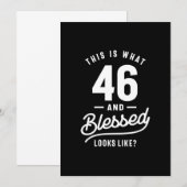 46 Jaar Oud - 46e Verjaardag Grappig Cadeau Kaart (Voorkant / Achterkant)