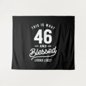 46 Jaar oud - 46ste verjaardag Grappig Cadeau Wandkleed (Voorkant (horizontaal))