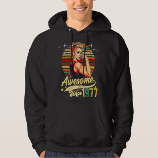 46 jaar oud Geweldige sinds 1977 46e verjaardag Hoodie