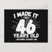 46 Jaar Oud Sarcastisch Meme Grappige 46e Verjaard Briefkaart (Voorkant)