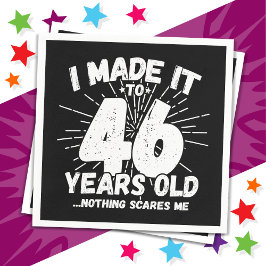 46 Jaar Oud Sarcastisch Meme Grappige 46e Verjaard Servet