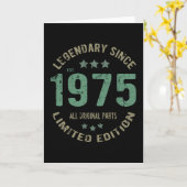 46 jaar oude bday Legend 46th Birthday Kaart (Gele Bloem)