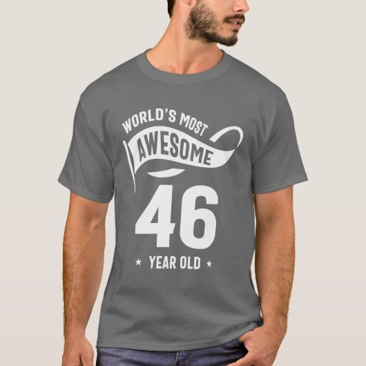 46 jaar oude cadeau | 46e verjaardag — Gift Ideas T-shirt (Voorkant)