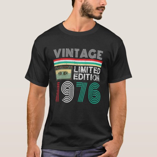46 jaar oude  editie 1976 Limited Edition 46th Bir T-shirt (Voorkant)