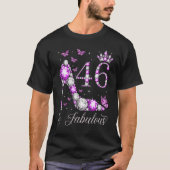 46 jaar oude en Fabulous 46th Birthday High Heel B T-shirt (Voorkant)