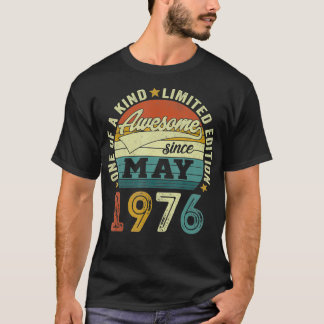 46 jaar oude verjaardag Geweldige sinds mei 1976 4 T-shirt
