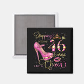 46 jaar worden als Queen 46 jaar Magneet (Voorkant / Achterkant)