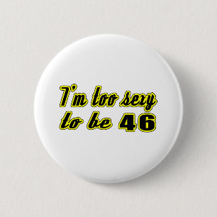 46-jarige design ronde button 5,7 cm