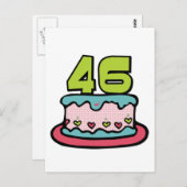 46-jarige verjaardagskaart briefkaart (Voorkant / Achterkant)
