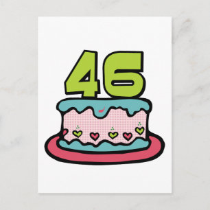 46-jarige verjaardagskaart briefkaart