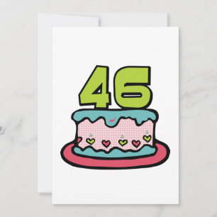 46-jarige verjaardagskaart kaart