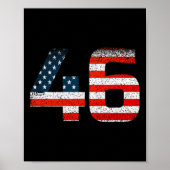 46 Joe Biden 46e President 2020 Amerikaanse vlag Poster (Voorkant)