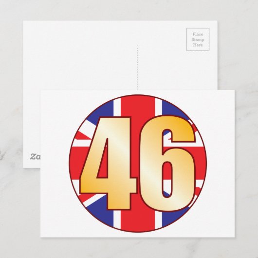 46 UK Gold Briefkaart (Voorkant / Achterkant)