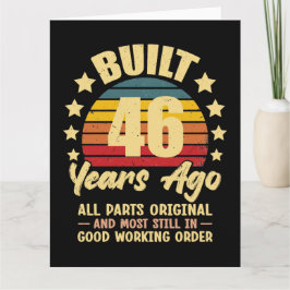 46 Years Ago All Parts Original 46th Birthday Kaart