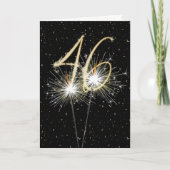 46e bruiloft sparklers kaart (Voorkant)
