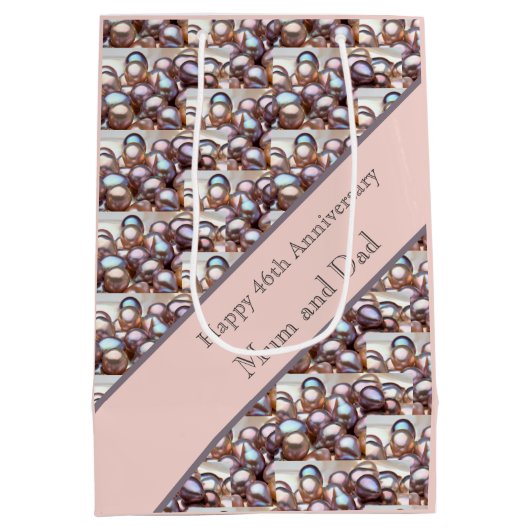 46e Jubileum Kaart Medium Cadeauzakje (Achterkant)