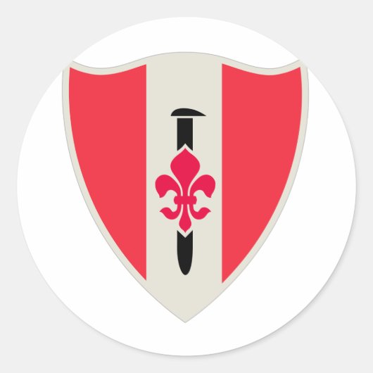 46e Legeringenieursbataljon Ronde Sticker (Voorkant)
