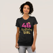 46e verjaardag 46 jaar vrouwen verjaardagscadeau t-shirt (Voorkant volledig)