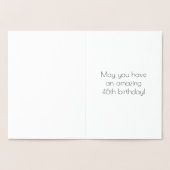 46e verjaardag - Art Deco geïnspireerde look "46"  Folie Kaarten (Binnen)