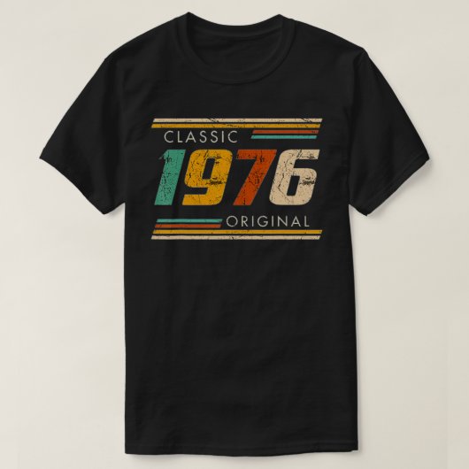 46e verjaardag Classic 1976 Origineel T-shirt (Design voorkant)