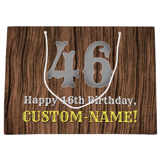 46e verjaardag: Country Western geïnspireerd uiter Groot Cadeauzakje (Voorkant)