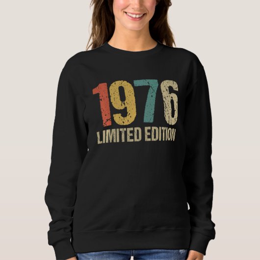 46e Verjaardag Dames Mannen 46 Jaar 1976 13 Trui (Voorkant)