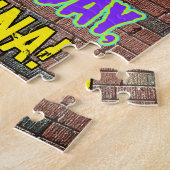 46e verjaardag ~ Fun, geïnspireerd door Urban Graf Legpuzzel (Zijkant)