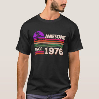 46e verjaardag Mannen Vrouwen Geweldige sinds 1976 T-shirt