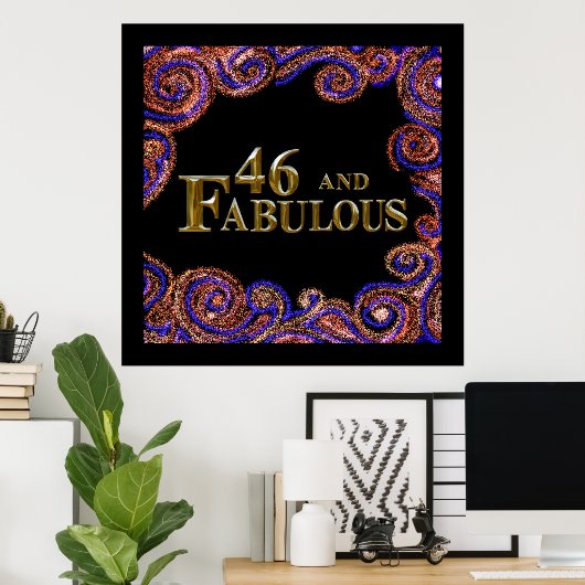 46e verjaardag poster (Thuiskantoor)