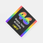 46e verjaardag: Regenboogspectrum # 46, Aangepaste Servet (Hoek)