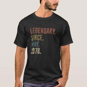 46e verjaardag sinds mei 1976 t-shirt