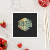 46e verjaardag van de  feestdag van 1974 servet (Insitu)