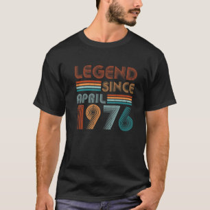 46e verjaardag voor 46-jarige leggende sinds 1 apr t-shirt